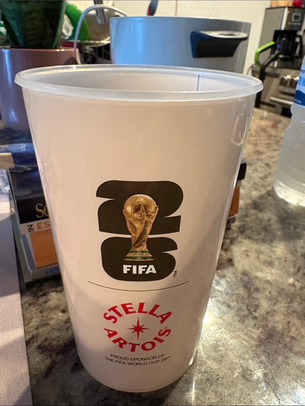 Stella Artois White FIFA Commemorative Plastic Cup